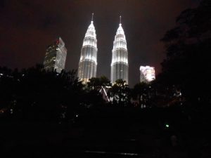 Petronas Twin Towers snachts